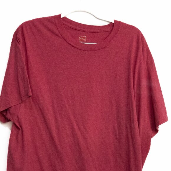 Hanes Tagless Red Crewneck T-Shirt Men’s 2XL - Picture 4 of 8